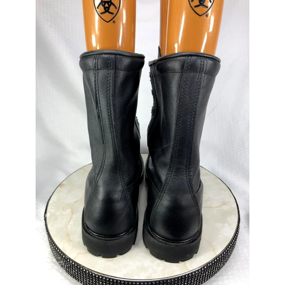 Bates Gore-Tex Leather Military Combat Boots Men 9.5 Black Vibram Tactical New